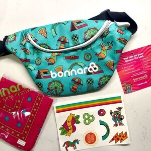BONNAROO 2018 Fanny pack Bum bag with bandanna and tattoos